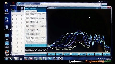 Arduino CAN bus Infrared Sensors PC Android Processing App Inventor All Working Together