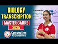 MASTER CADRE BIOLOGY TRANSCRIPTION | MASTER CADRE BIOLOGY | MASTER CADRE COACHING IN CHANDIGARH