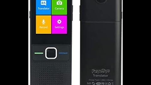 Review Language Translator Portable Instant Translator Device Support WiFi/Hotspot/Offline
