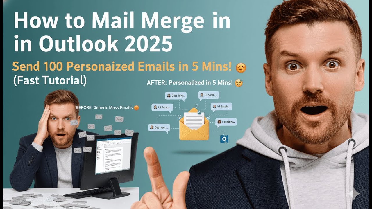 How to Mail Merge in Outlook 2025: Send 100 Personalized Emails in 5 ...