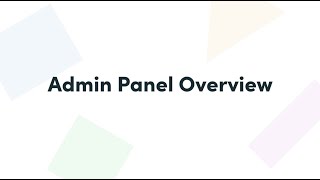 Admin Panel Walkthrough