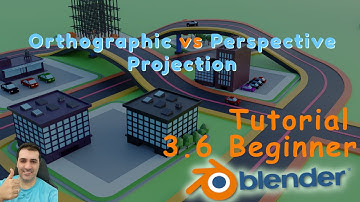 [AR] Blender 3.6 beginner - Orthographic vs Perspective Projection