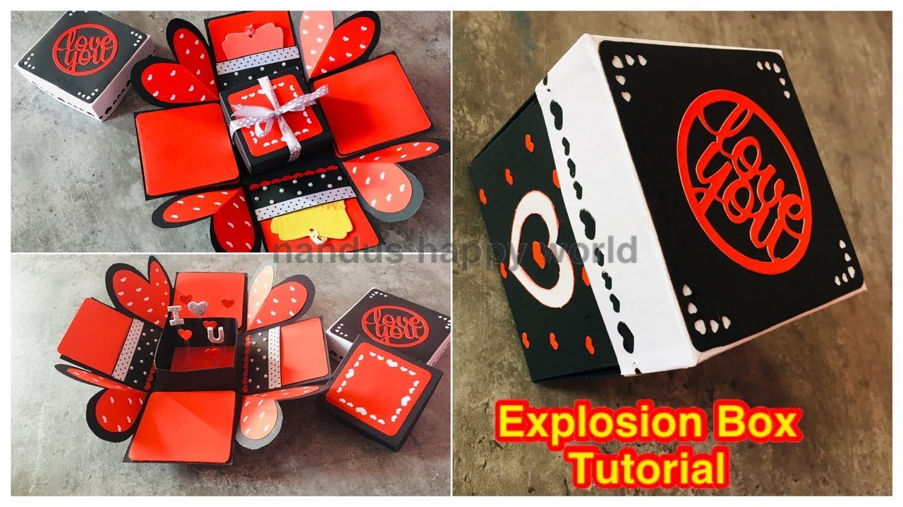 How to make Explosion box / DIY Valentine's Day Explosion Box