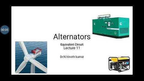 Equivalent circuit of an Alternator