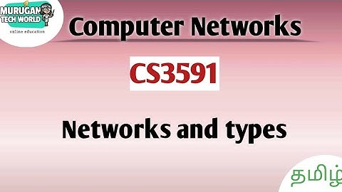 Networks and its types in computer networks tamil||CS3591||Anna University regulation 2021.