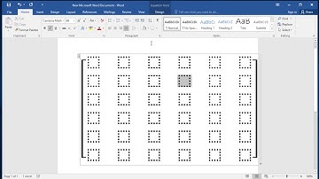 How to type a matrix larger than 3x3 in Word