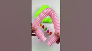 Relaxing and GREEN Creation POPs #diy #satisfyingvideos #relaxing #creative #oddasmr #naturalcolor