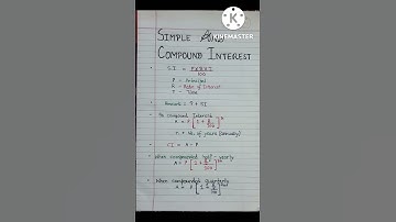 Simple Interest and Compound Interest Formulas 📖📖
