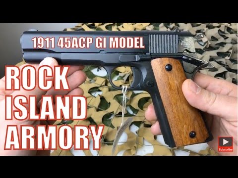 Rock Island Armory RIA 1911 .45ACP GI Standard Steel Pistol