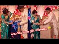 wedding huge gift Unboxing 😅 কত বড় বিয়ের উপহার খুললো সবার সামনে 🤣