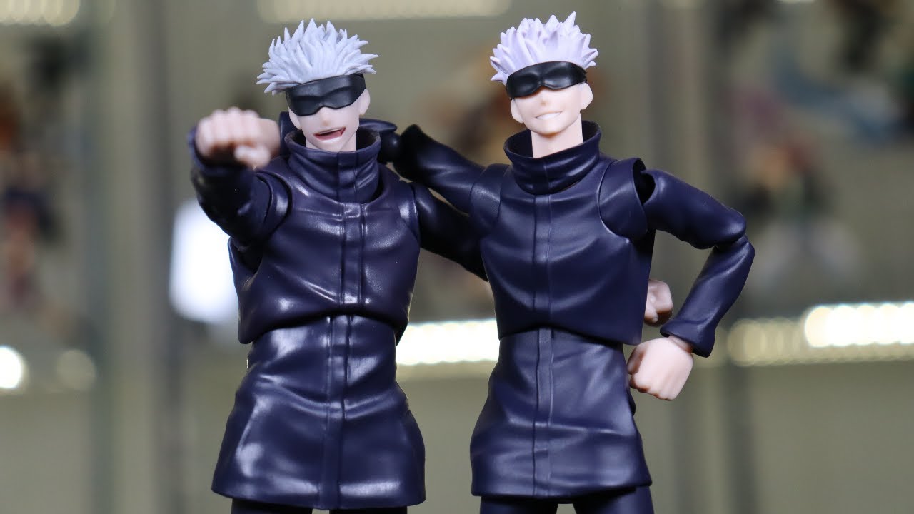 Figma VS SH Figuarts Satoru Gojo Jujutsu Kaisen Comparación 