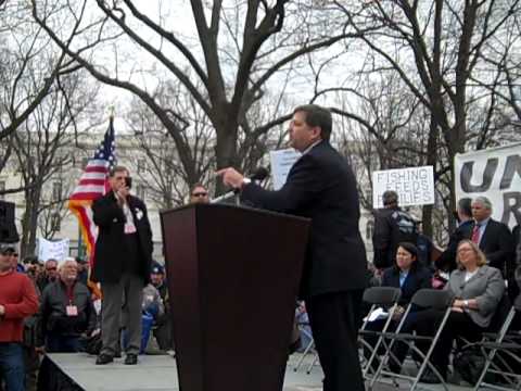 State Senator Bruce Tarr (R-Gloucester) Speaking at the "United We Fish" Rally2/24/10
