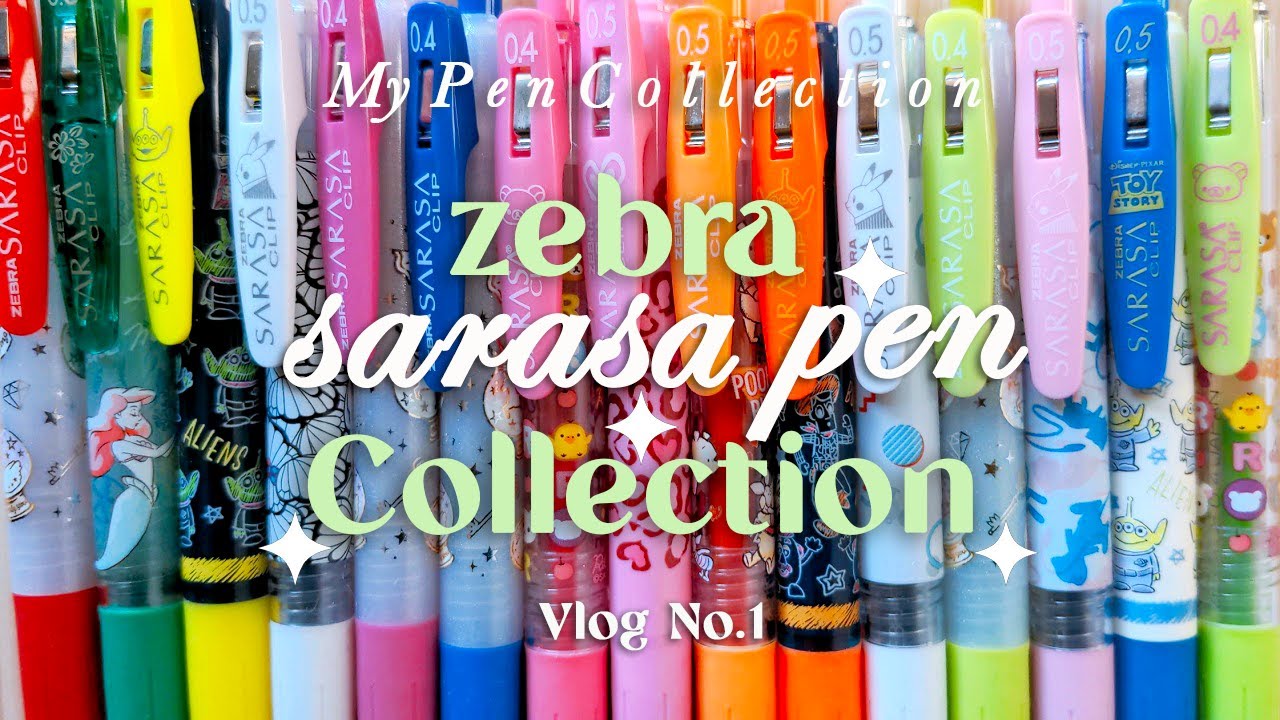 My Gel Pen Collection Zebra Sarasa Clip pens Part 1 ゼブラサラサ 🌈 YouTube