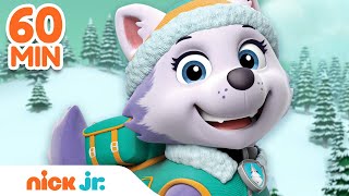 PAW Patrol Everest Snow Rescues & Adventures! w/ Rubble & Rocky | 60 Minute Compilation | Nick Jr. screenshot 2