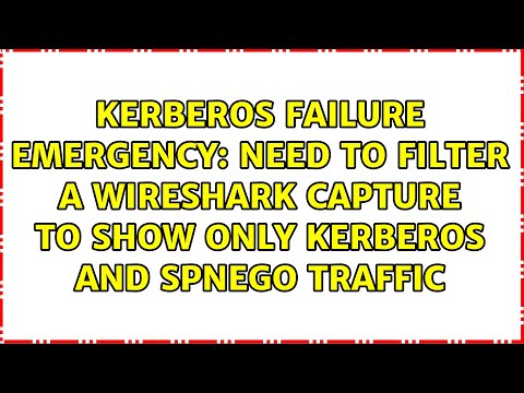 need to filter a Wireshark capture to show only Kerberos and SPNEGO traffic