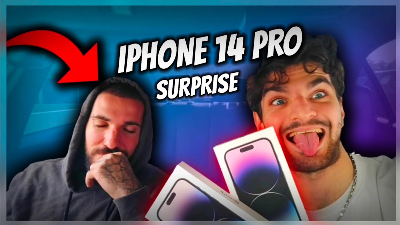 SURPRISING BROTHER WITH THE NEW IPHONE 14 PRO !! - YouTube