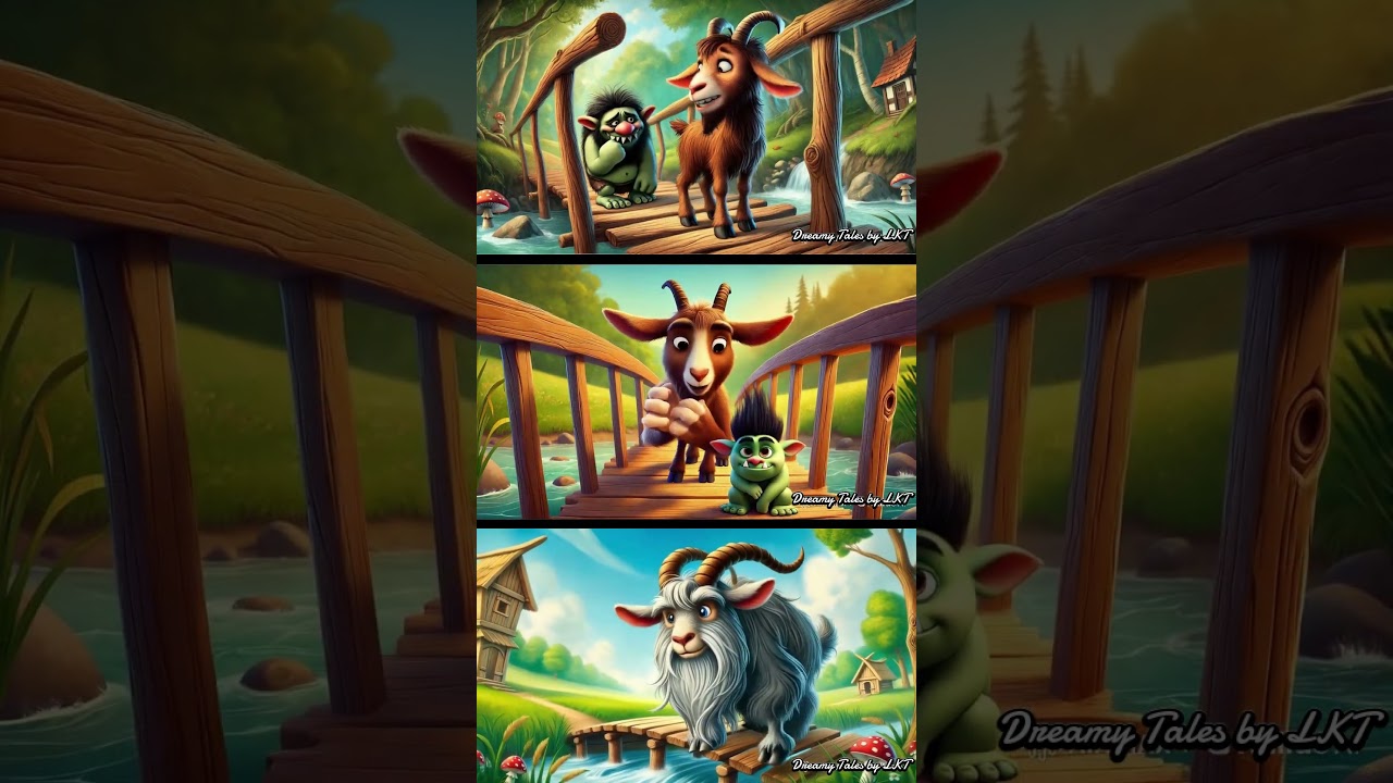 Three Bill goat gruff  – A Magical Fairytale Adventure! 🏞️🐐✨