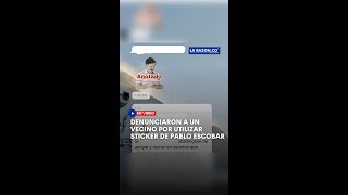 Denunciaron a un vecino por utilizar sticker de Pablo Escobar en el grupo de WhatsApp del conjunto
