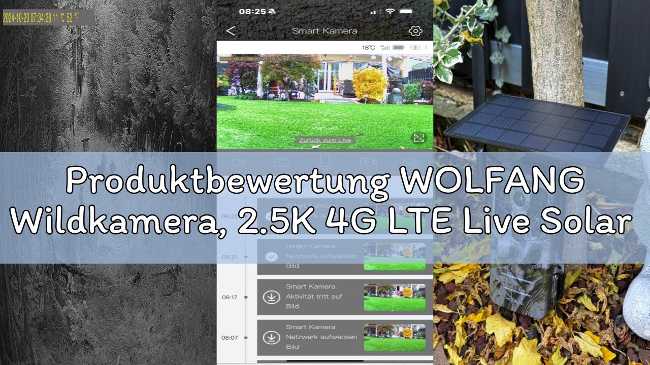 Produktbewertung WOLFANG Wildkamera, 2.5K 4G LTE Live Solar Übertragung Wildkamera mit Handyübertrag