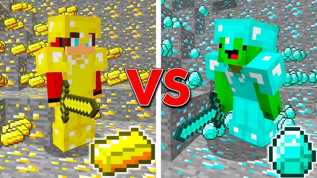 Regenbogen Diamanten Regen vs Sicherheitshaus in Minecraft