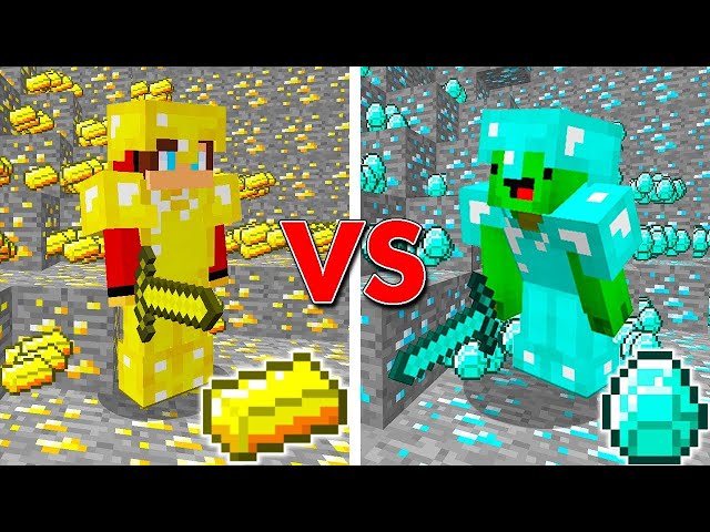 Gold vs Diamond! Which is Stronger in Minecraft? class=