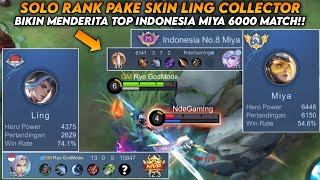 BIKIN MENDERITA TOP INDONESIA MIYA 6000 MATCH!! | TOP GLOBAL LING - Mobile Legends