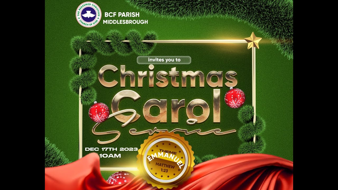 Christmas Service Program Rccg IBCF RCCG Christmas Carol Service - YouTube