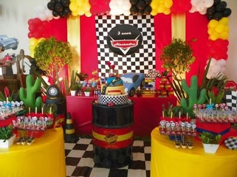 Venta anticipada gastar Línea del sitio FIESTA DE CARS|RAYO MC QUEEN|PARTY |IDEAS |DECORACION|ADORNOS|NIÑO|INFANTIL|2017  - YouTube