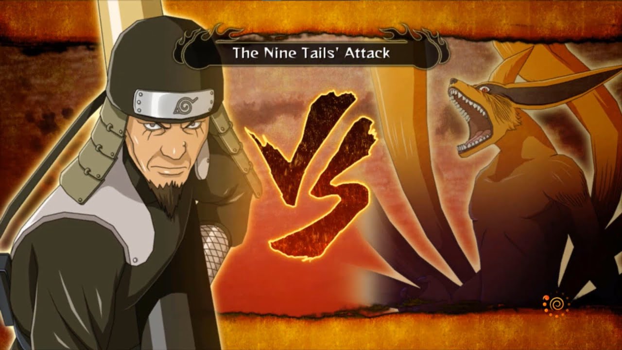 saratubi vs kurama , kurama attacks leaf village ( konoha) , nine tails attack / NARUTO STORM 3