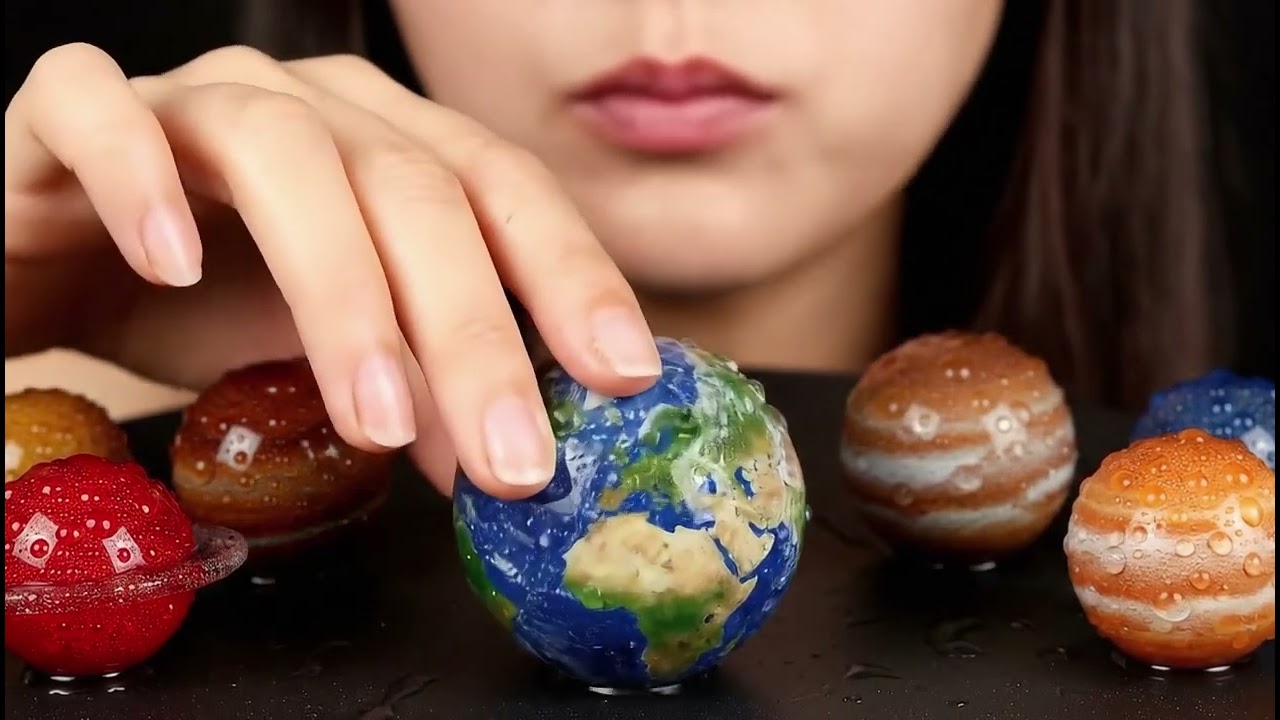 Eating Earth | Glass Food ASMR | Mukbang ASMR