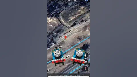 thomas the train found on google earth #sm #art #and #info #google #earth #short#never#giveup#thomas