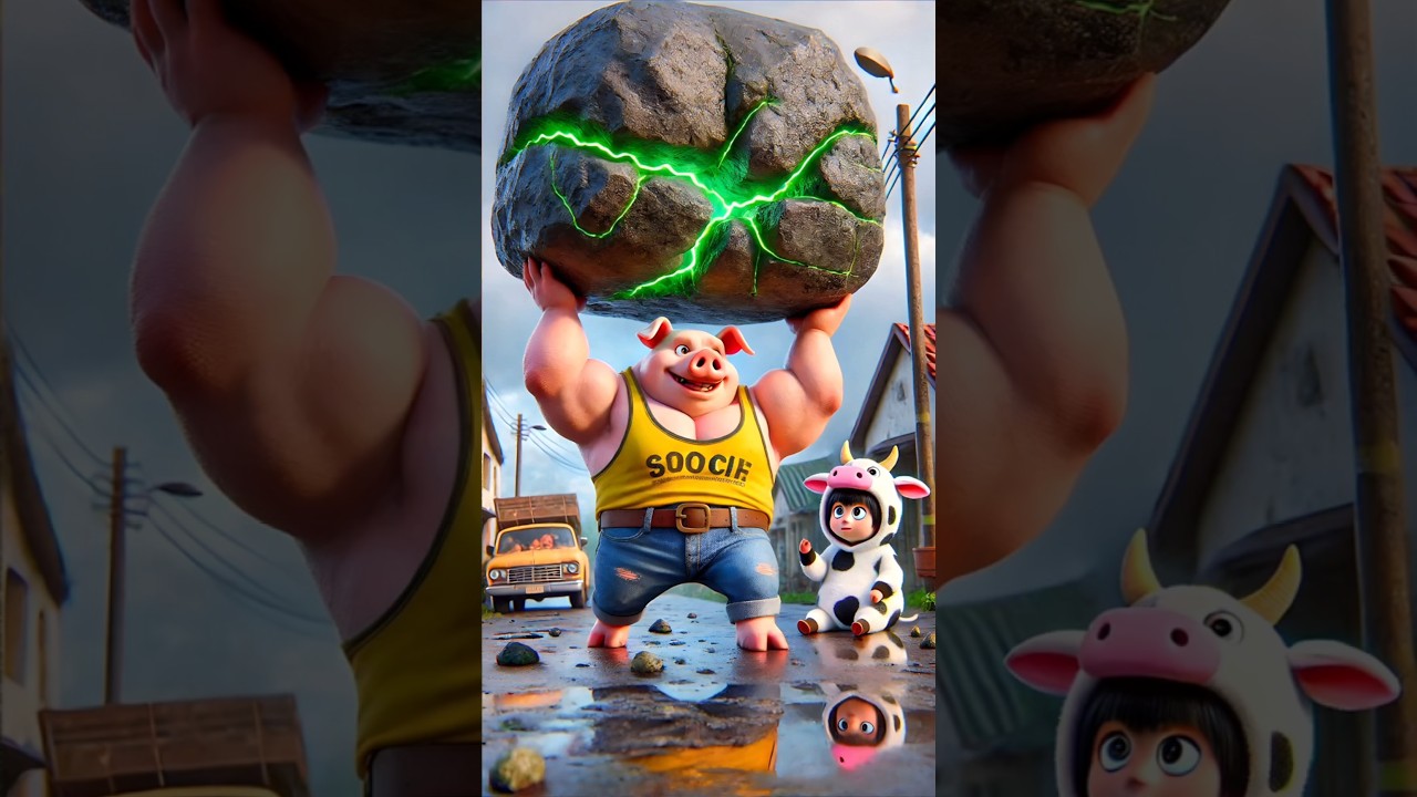 ❤️ Evolution of Catapillar: A big pig carrying a big stone 🥰 2 