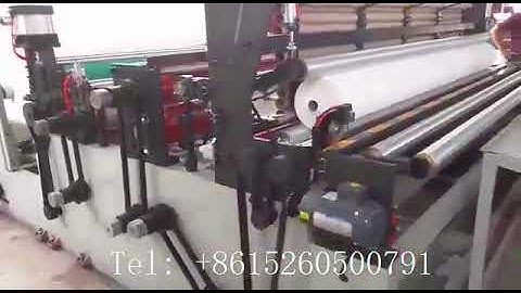 Automatic perforated toilet paper embossing maxi roll rewinding machine