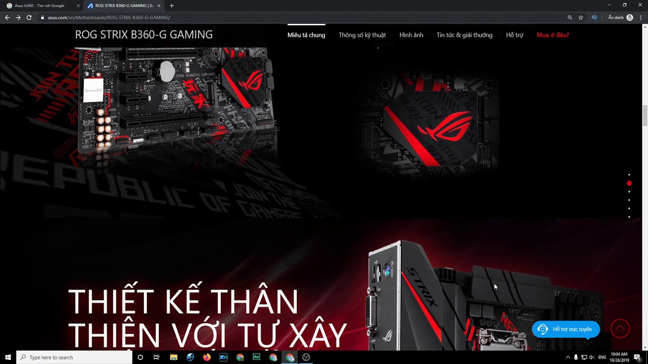 Chọn CPU cho main máy tính ROG STRIX B360 G GAMING Dùng chíp nào nhiều