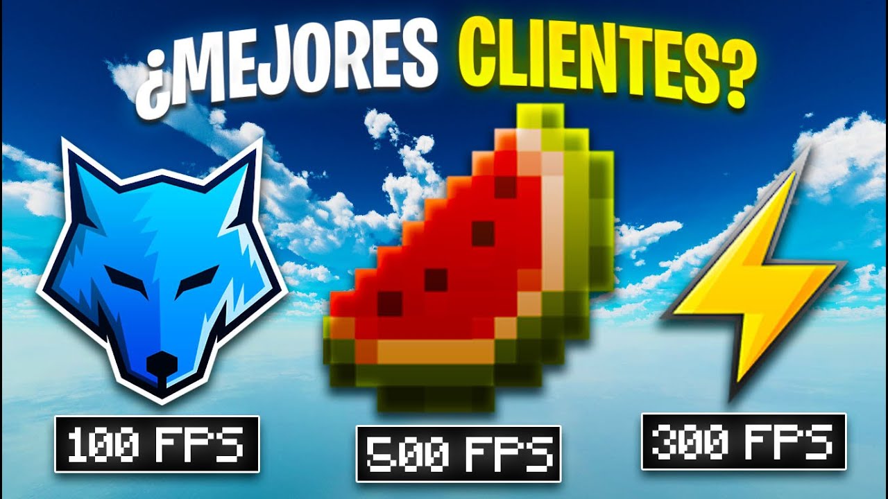 ¿CUÁL es el MEJOR CLIENTE DE MINECRAFT 1.8?😲 - EL MEJOR CLIENTE para ...
