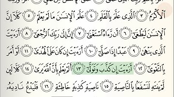 Abdul Rahman Al-Sudais - Surat Al-Alaq (سورة العلق)