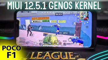 🎮POCO F1 x MIUI SpRom 12.5.1.0 x GENOS kernel  BGMI Gaming Review | 60FPS Meter!