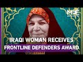Iraqi female rights activist receives frontline defenders award