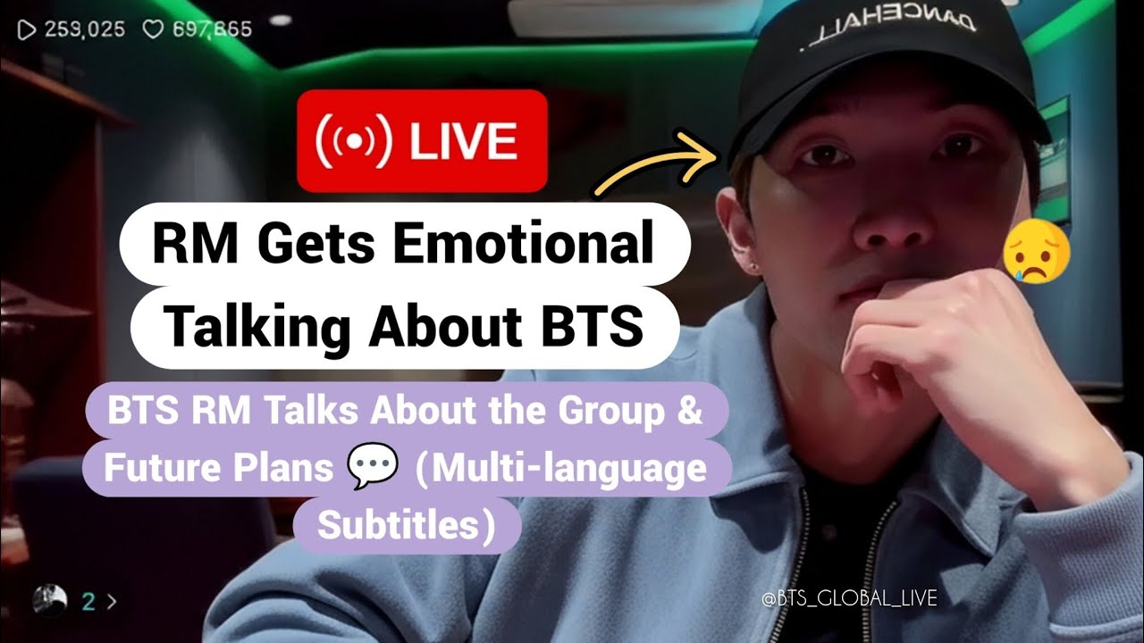 RM Live–Namjoon Weverse Live Full English & Other Subtitles On
