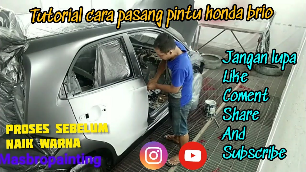 Tutorial cara pasang pintu  depan  belakang honda  brio YouTube