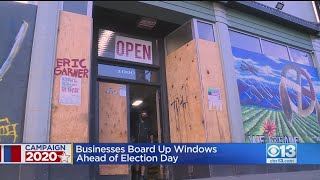 Sacramento Businesses Board Up Windows Ahead Of Election Day