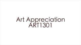 Art 1301 Video Syllabus 10