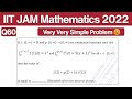 IIT JAM Mathematics 2022 Question 60 | Integral Equations
