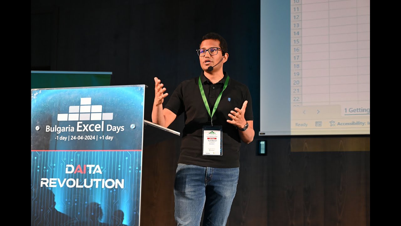 Bulgaria Excel Days 2024 - Sumit Bansal - YouTube