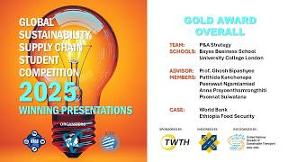 2025 GS3 Gold Award Overall Winner - Team P&A Strategy