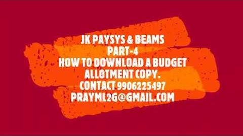 JK BEAMS 4 how to download allotment copy