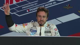 Press Conference after Fernando Alonso's first-ever IndyCar test
