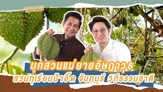 สวนทุเรียนป้าอิ๊ด จันทบุรี วิถีธรรมชาติ เป็นสวนแม่ยายของวุธ อัษฎาวุธ เหลืองสุนทร