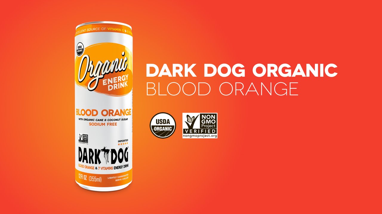 DARK DOG ORGANIC Energy Drink Blood Orange YouTube