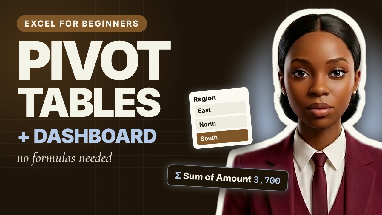 Build a Dashboard in Minutes with Excel Pivot Table Tutorial as a ...